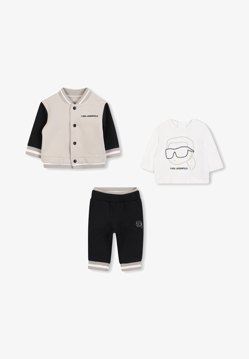 KARL LAGERFELD KIDS BABY 3 PACK - Majica z dolgimi rokavi - black stone