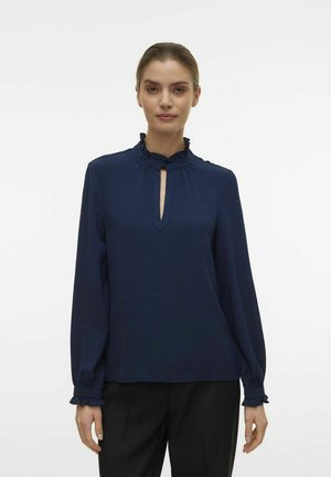 Bluse - navy blazer