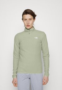 The North Face 100 GLACIER 1/4 ZIP - Camisola de lã polar - tea green