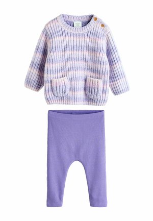 Next, REGULAR FIT 2 PIECE  SET - Strickpullover - purple space dye