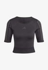 T-shirt print - black/grey six