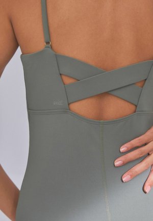 SELF. STRAPPY LENGTH UNITARD REGULAR FIT - Bodijs - khaki green