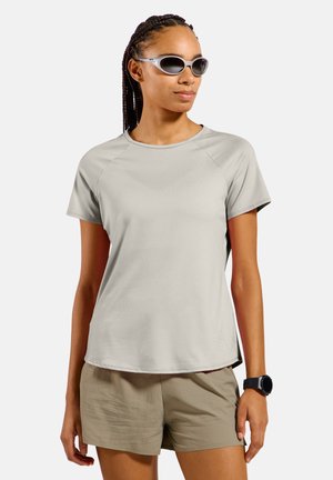 ODLO, T-SHIRT CREW NECK S/S ESSENTIAL 365 - T-shirt basique - gardenia melange