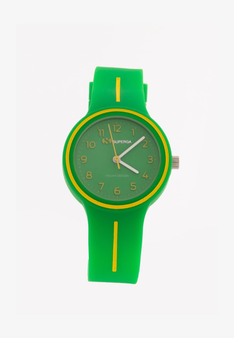 Superga JUNIOR - Laikrodis - verde/giallo