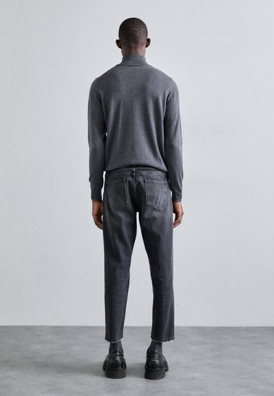 LARDINI PANTALONE UOMO LAVATO - Džínsy tapered fit - blue-black denim