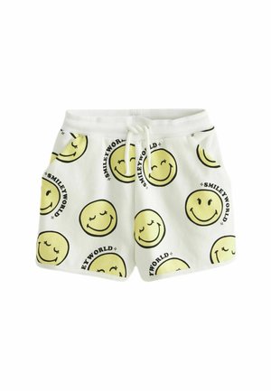 RUNNER-REGULAR FIT - Treniņtērpa apakšdaļas - smileyworld ecru cream