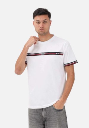 GCDS, LOGO TAPE SS T-SHIRT - T-shirt print - white