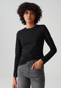 OPUS SLIM FIT BASIC - Longsleeve - black