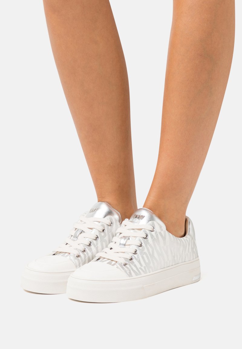 dkny silver trainers