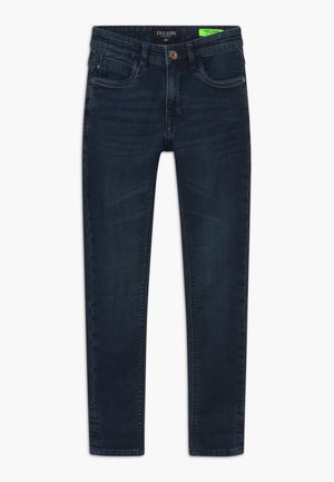 BURGO - Slim fit jeans - blue-black denim