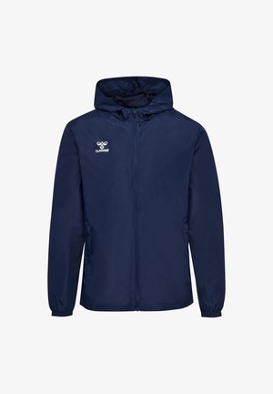Hummel, HMLESSENTIAL AW JACKET - Veekindel jope - marine