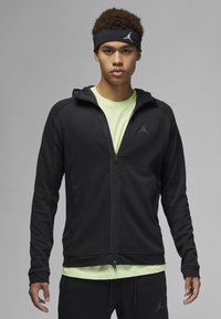 Jordan AIR - Felpa con zip - black black