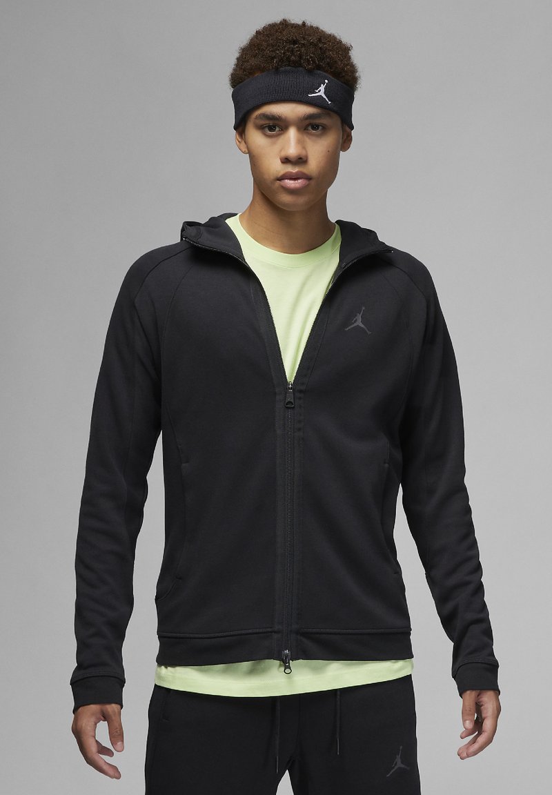 Jordan AIR - Felpa con zip - black black