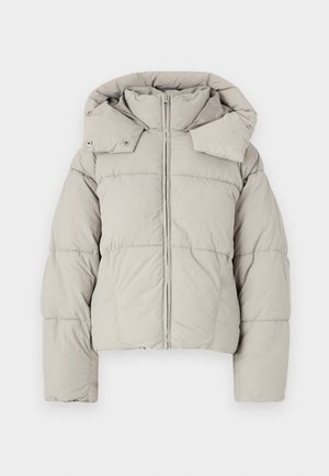 Noisy May NMCODDY SHORT PUFFER JACKET - Winter jacket - ghost gray