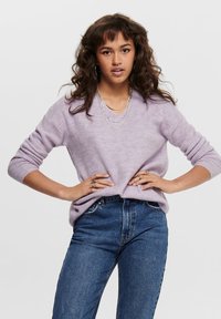 ONLY ONLCAMILLA V NECK - Camisola - lavendula