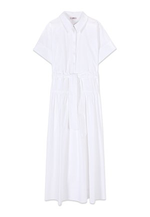 Oltre, VESTITO CHEMISIER CON FUSCIACCA - Maxikleid - bianco