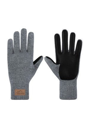 WINTER MERINO WOLLHAND STRICK - Gloves - grau