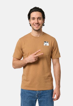 FORSBERG T-shirt con stampa - mustard