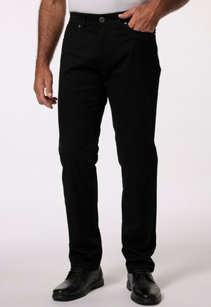 BUND SEITLICH ELASTISCH - Trousers - black