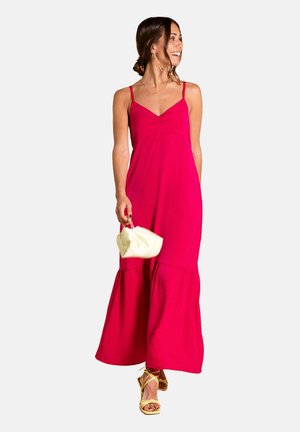 THE-ARE Vestido largo - rojo