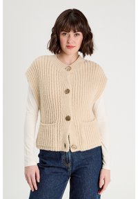 Cache Cache Veste sans manches - ecru