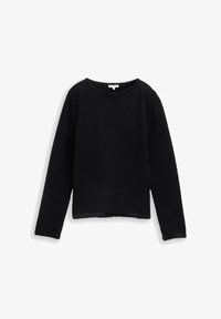 Sélectionné, black stripe with featheryarn