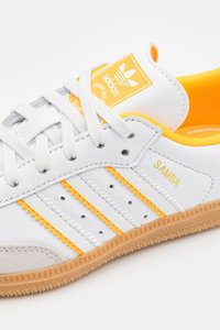 adidas Originals SAMBA UNISEX - Tenisice - crystal white/footwear white/crew yellow