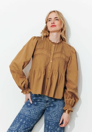 ROMANTIQUE - Chemisier - tabac