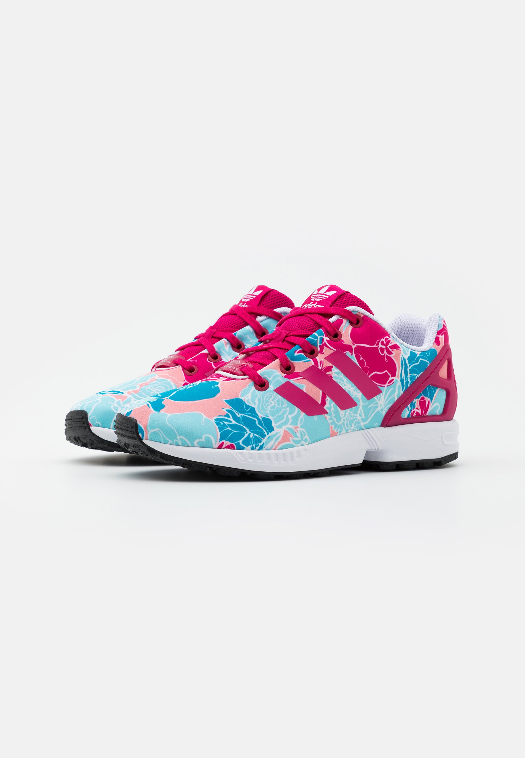 adidas Originals ZX FLUX - Sneakers laag - bolt pink/footwear  white/donkerroze - Zalando.nl