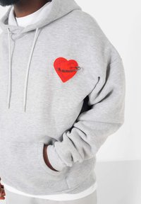 Sixth June HEART PINNED - Felpa con cappuccio - grey