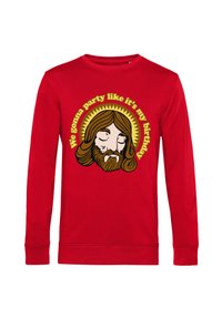 Henry Tiger JESUS BIRTHDAY - Sudadera - red
