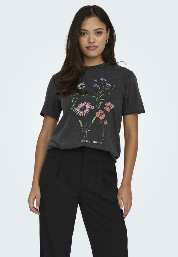 ONLLUCY LIFE NOOS - Print T-shirt - grau