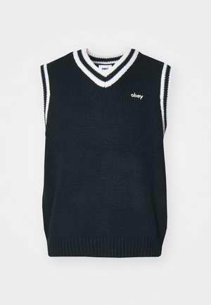 Obey Clothing ALDEN VEST - Striktrøje - black