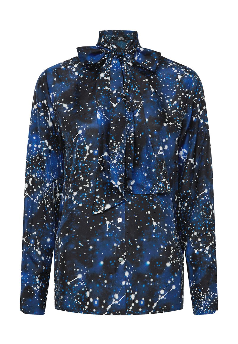 Karl Lagerfeld Overhemdblouse donkerblauw Karl Lagerfeld Overhemdblouse donkerblauw