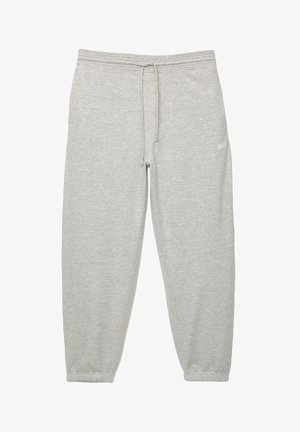 Lichtgrijze sweatpants van een zachte katoenmix, met een elastische tailleband met trekkoord, omgeslagen boorden en een subtiele logo-afbeelding.