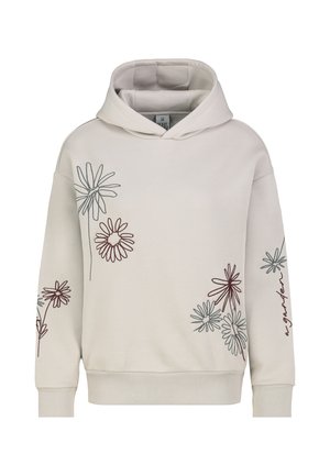 Eight 2 Nine, EIGHT 2 NINE SWEAT HOODIE BESTICKT - Kapuzenpullover - light-beige