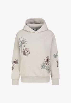 Eight 2 Nine, EIGHT 2 NINE SWEAT HOODIE BESTICKT - Hoodie - light-beige