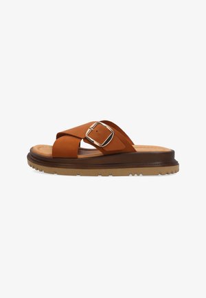 VENEZIA, SLIPPERS - Slip-on sandaler - brown