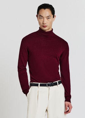 Calliope DOLCEVITA TINTA UNITA - Strickpullover - bordeaux