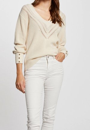 Pullover - white denim