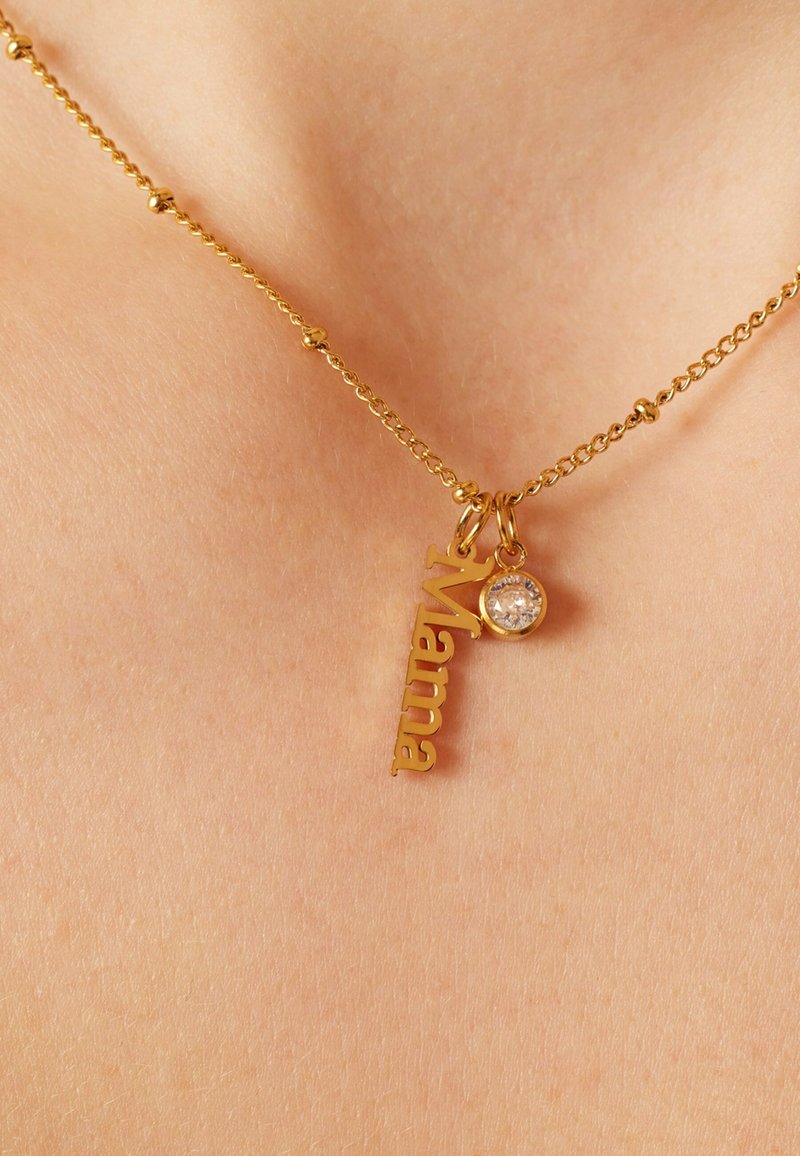 Lucardi Ketting - gold coloured white