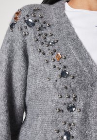 ONLY ONLJULIA BATWING CARDIGAN - Chaqueta de punto - medium grey melange