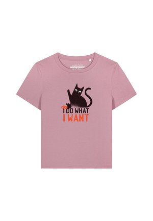 watapparel, CAT - Print T-shirt - lilac dream