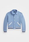 LOGO FLEECE STADIUM JACKET - Bomberjakke - chambray blue/deckwash white