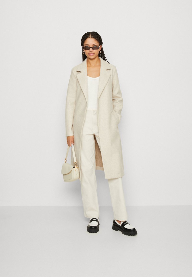 Vero Moda VMFORTUNEAYA SS23 - Klassischer Mantel - oatmeal melange 