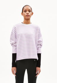 ARMEDANGELS FRANKA STRIPE - Maglietta a manica lunga - lavender light undyed