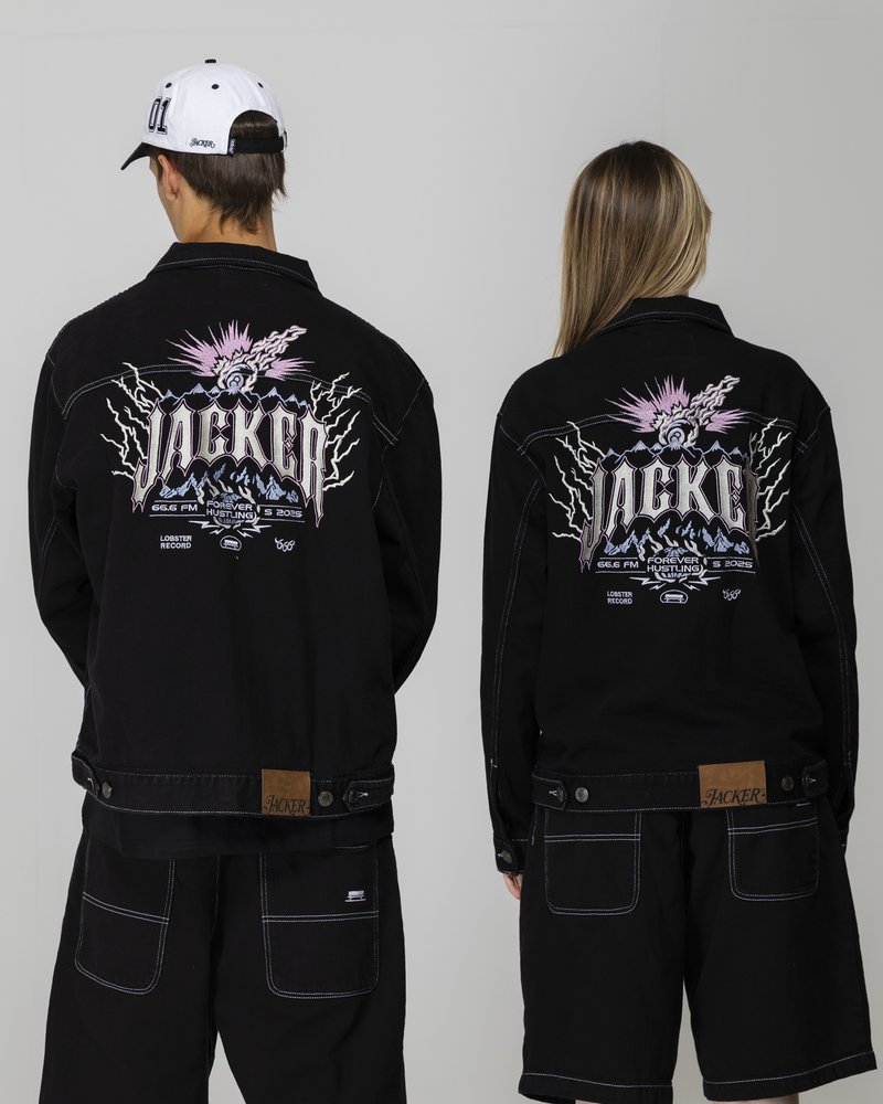 Jacker INFERNO JACKET UNISEX - Farkkutakki - black