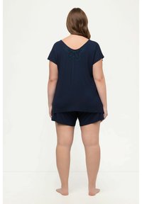 Ulla Popken BRODERIE ANGLAISE DETAIL SET - Conjunto De Pijama - Earth