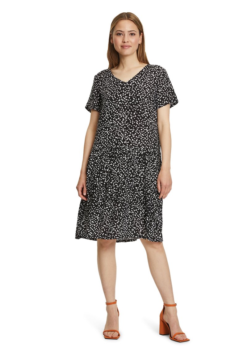 Damen Freizeitkleider | Betty Barclay KURZARM Freizeitkleid schwarz weiß/schwarz - UO44724 Damen Freizeitkleider | Betty Barclay KURZARM Freizeitkleid schwarz weiß/schwarz - UO44724