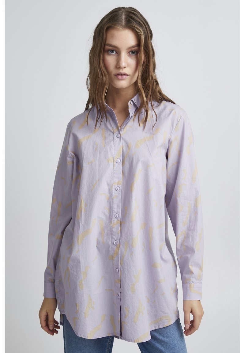 b.young BYILGI LONG SHIRT Buttondown blouse pastel lilac mix